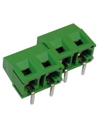 Altech MVS177-7,62-H-L Bornier CI, 7,62mm, 7 pôles, entrée par le haut, vert - Lot de 100