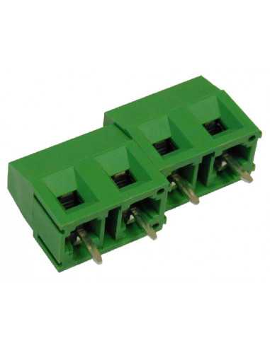 Altech MVS172-7,62-V Bornier CI, 7,62mm, 2 pôles, connexion avant, vert - Lot de 200