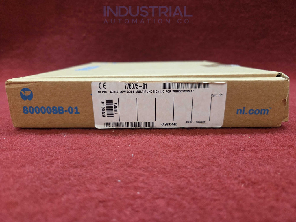 National Instruments 778075-01 NI-PCI-6034E New