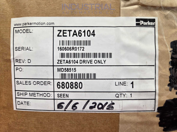 Parker Automation ZETA6104 New Surplus