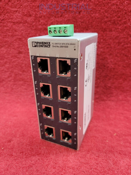 Phoenix Contact FL SWITCH SFN 8TX-24VAC 2891020 IAC Certified Refurbished