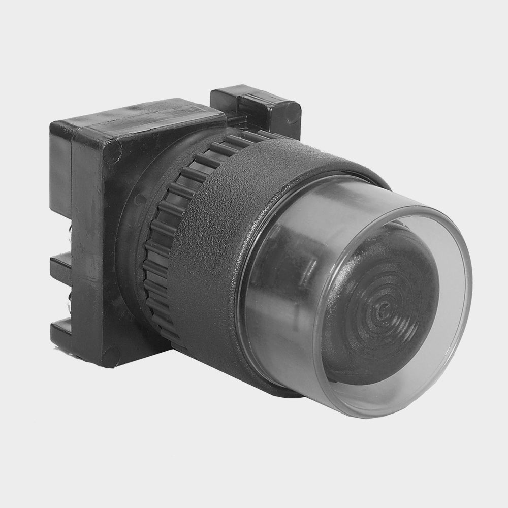 Push-To-Test Pilot Light - Guarded GREEN 24V GOLD
