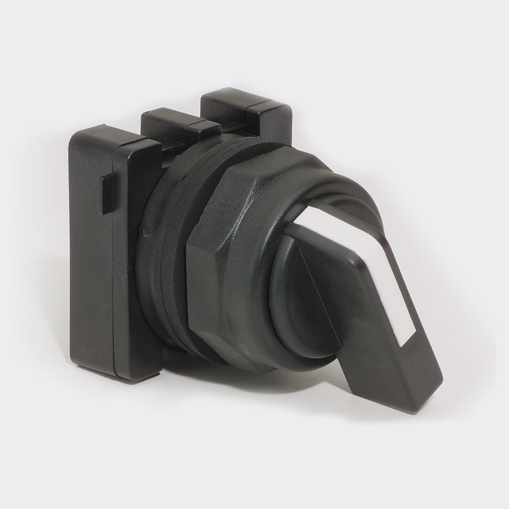 Selector Switch - 2 Position, White, 1 Normally Open