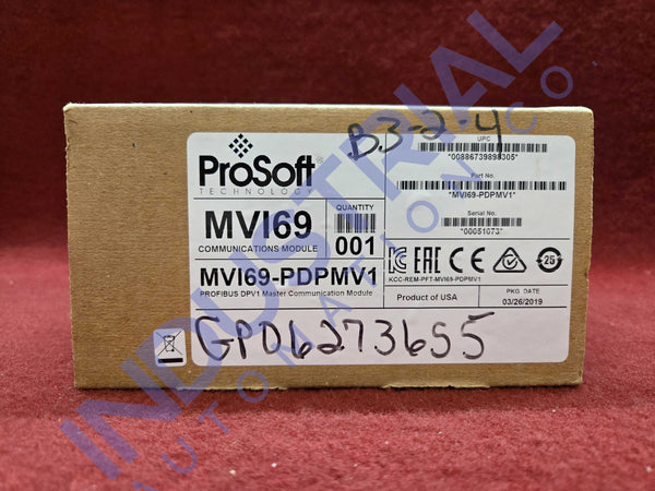 ProSoft MVI69-PDPMV1 New Surplus Industrial Automation & Control