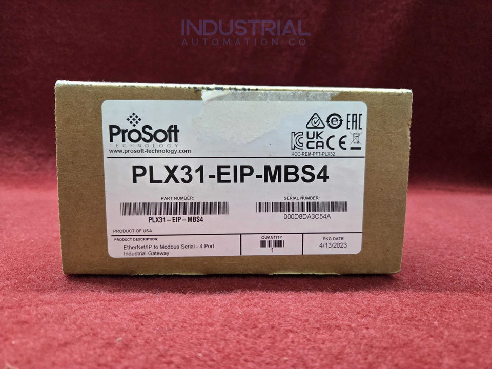 ProSoft PLX31-EIP-MBS4 New