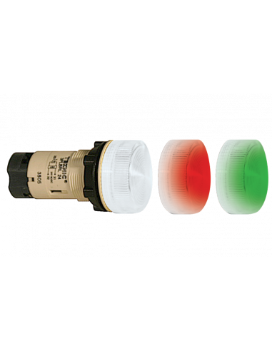 Altech 3PLBR34L-012 Voyant lumineux 22mm, 12V AC/DC - Lot de 20