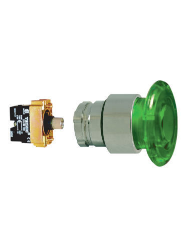 Altech 2ALM3LB-012 Bouton-poussoir. 22 mm, lumineux - Lot de 9