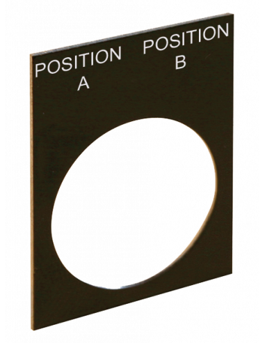 Altech 2LP48 Plaque signalétique, 22 mm, 2 lignes - Lot de 2000