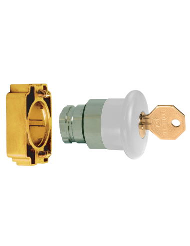 Altech 2AMLKB1 Bouton-poussoir, 22 mm - Lot de 20