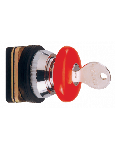 Altech AMKB4 Bouton-poussoir, 30 mm, Rouge - Lot de 20