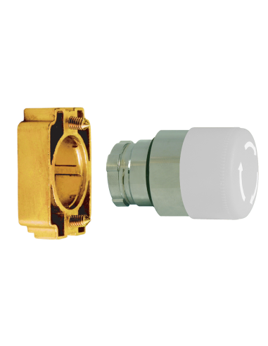 Altech 2AMLS1 Bouton-poussoir, 22 mm, non éclairé - Lot de 50