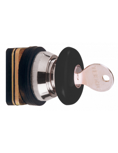 Altech AMLKB2 Bouton-poussoir, 30 mm, noir, - Lot de 20