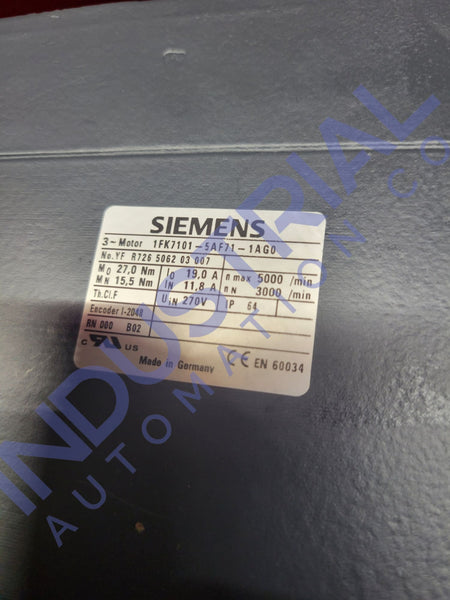 Siemens 1Fk7101-5Af71-1Ag0
