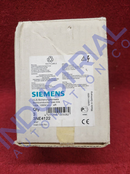 Siemens 3NE4122 New Open Box