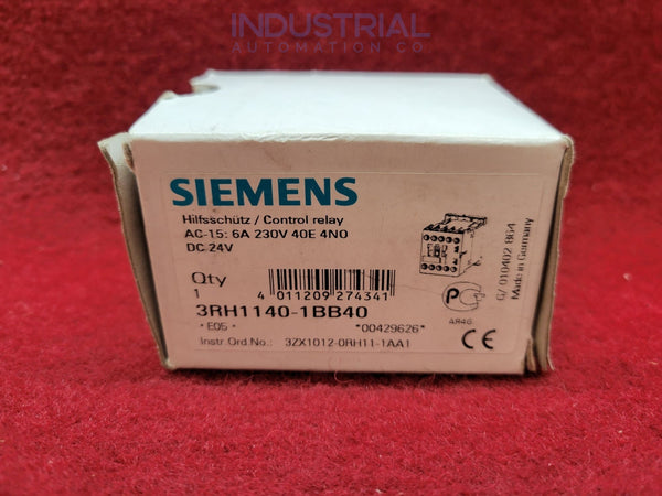 Siemens 3RH1140-1BB40 New