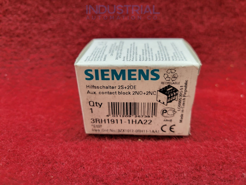 Siemens 3RH1911-1HA22 New