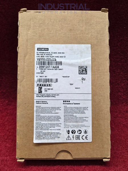 Siemens 3RM1207-1AA04 New Factory Sealed Industrial Automation