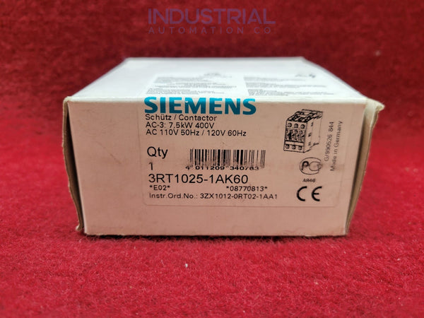 Siemens 3RT1025-1AK60 New