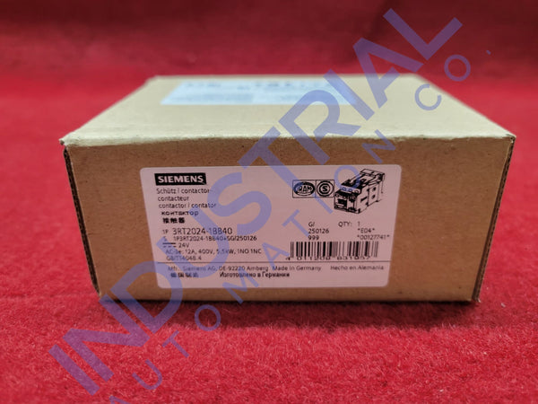 Siemens 3RT2024-1BB40 New