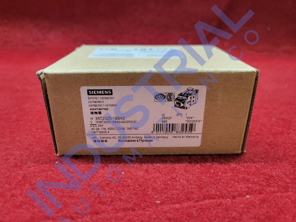 Siemens 3RT2025-1BB40 New