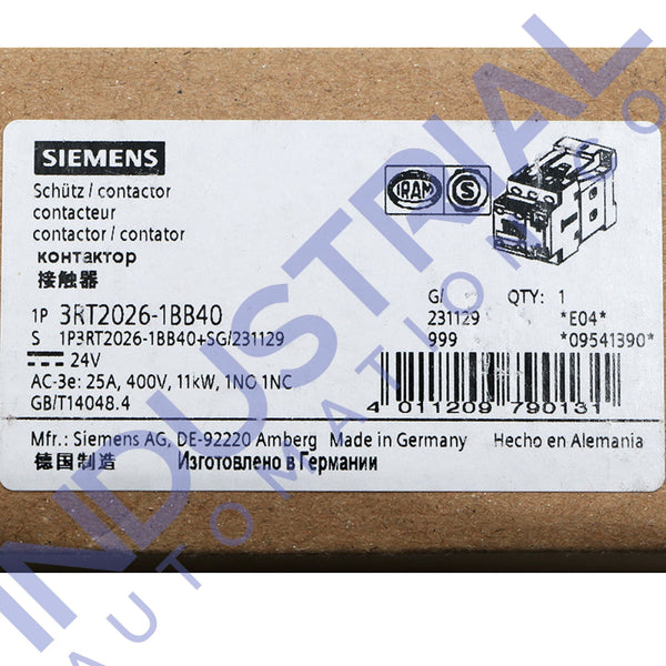Siemens 3RT2026-1BB40 New