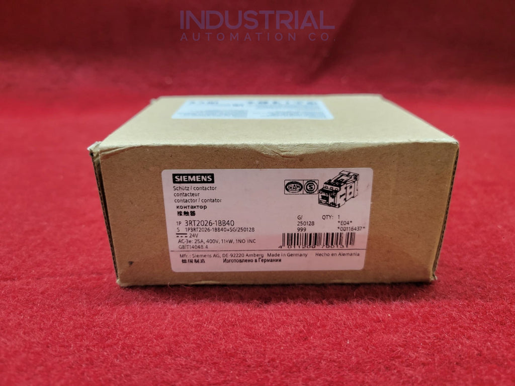 Siemens 3RT2026-1BB40 New
