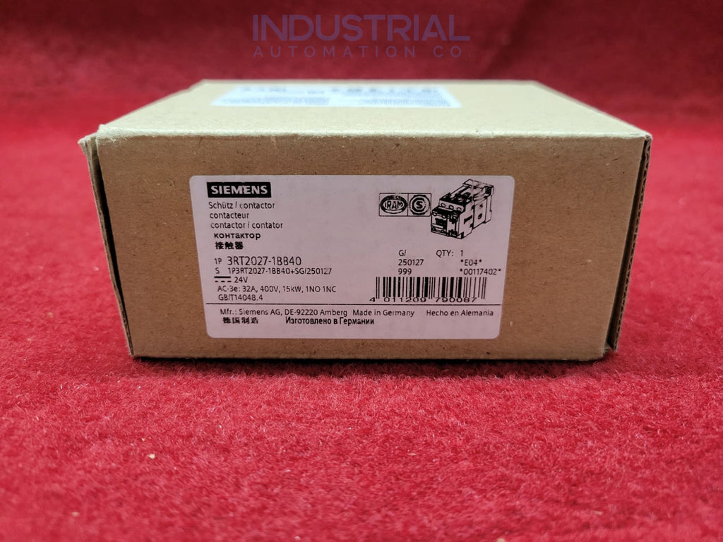 Siemens 3RT2027-1BB40 New