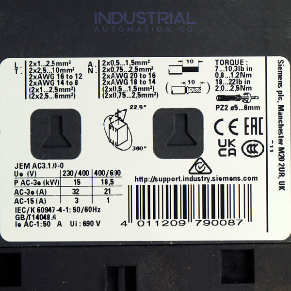 Siemens 3RT2027-1BB40 New