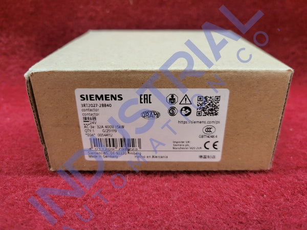 Siemens 3RT2027-2BB40 New