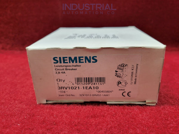 Siemens 3RV1011-1EA10 New
