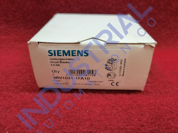 Siemens 3RV1021-1FA10 New
