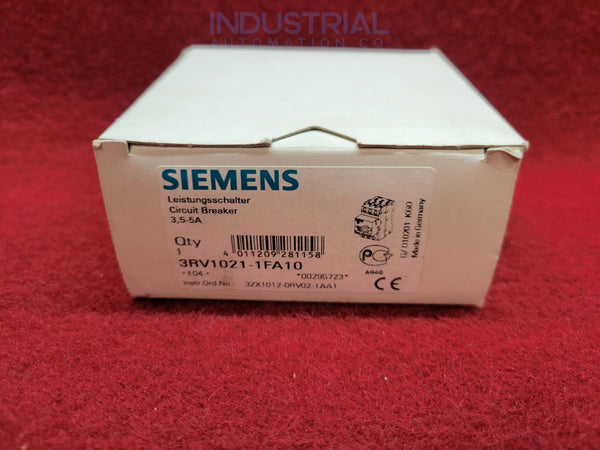 Siemens 3RV1021-1FA10 New