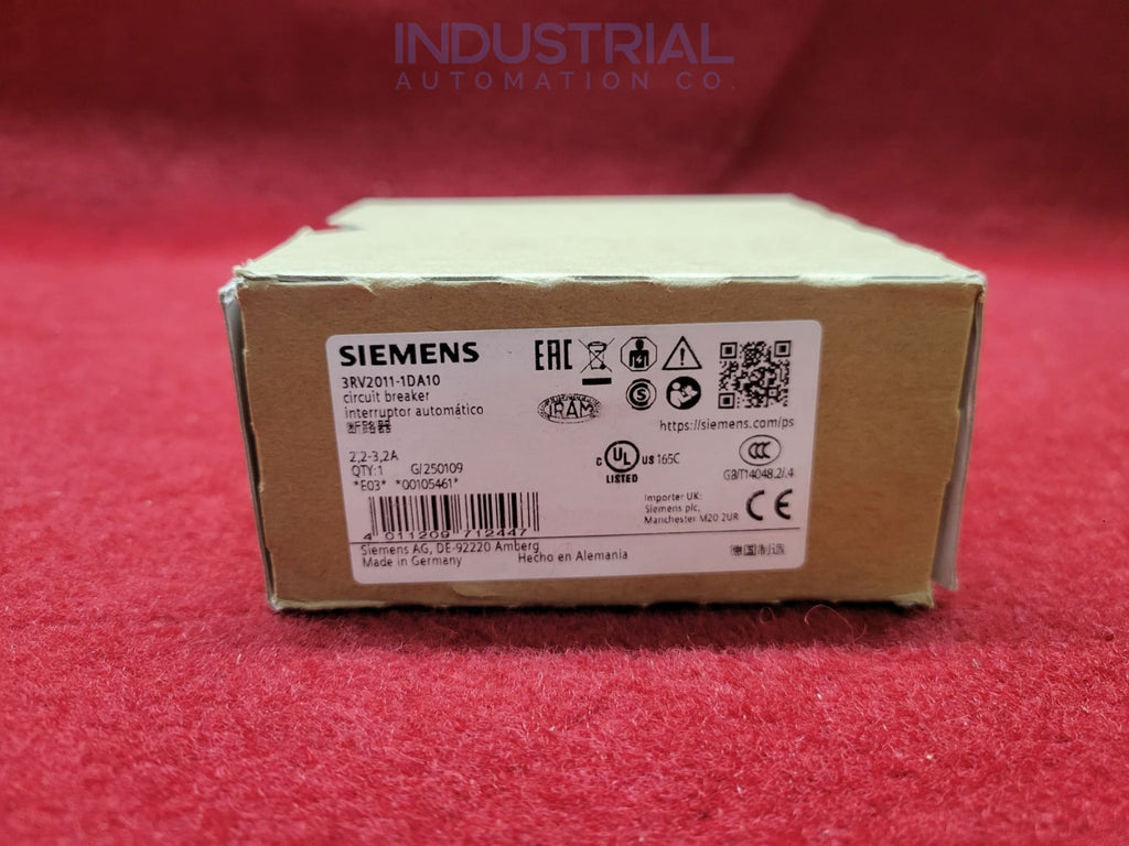 Siemens 3RV2011-1DA10 New