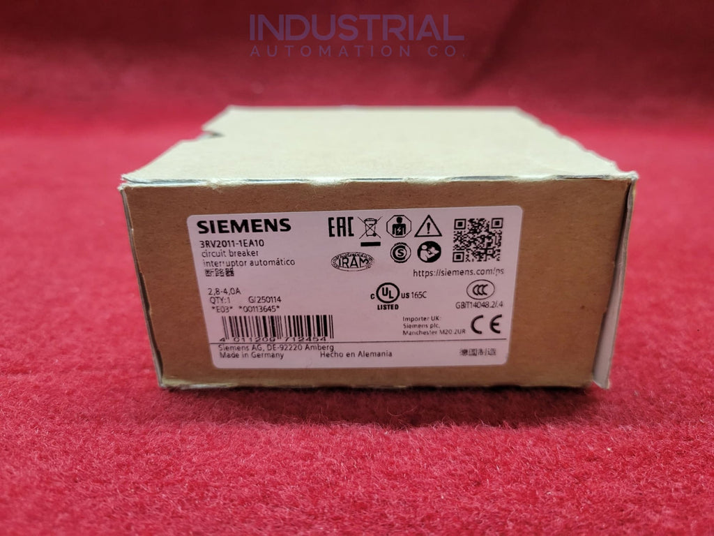 Siemens 3RV2011-1EA10 New