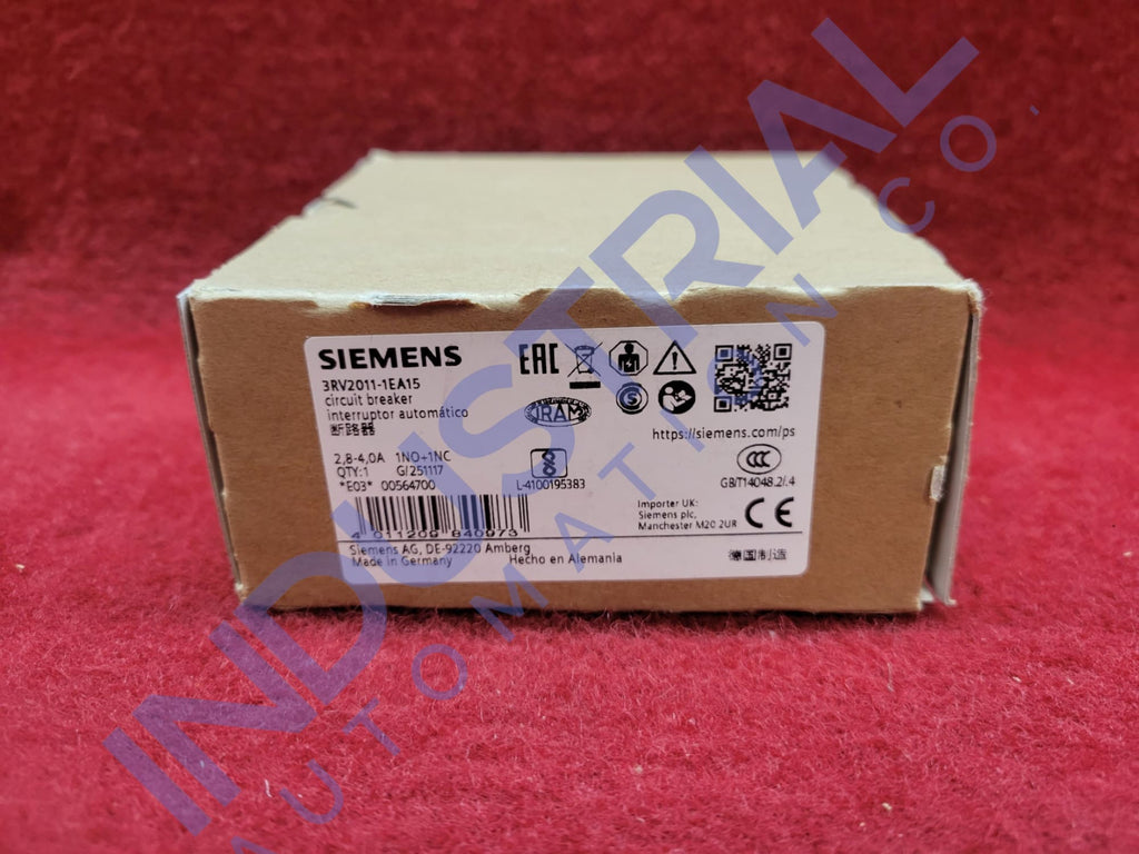 Siemens 3RV2011-1EA15 New