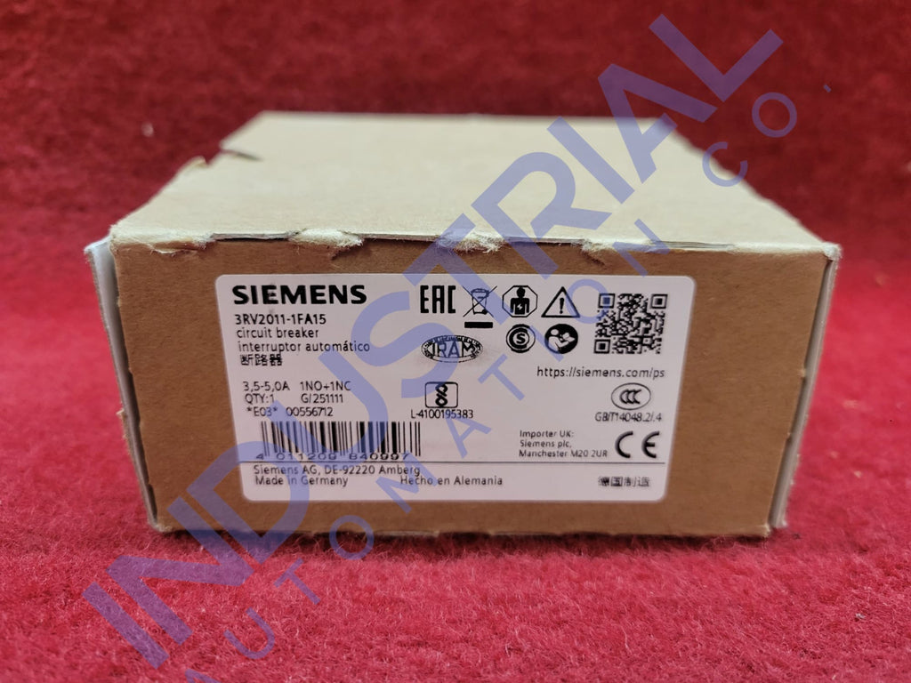 Siemens 3RV2011-1FA15 - New