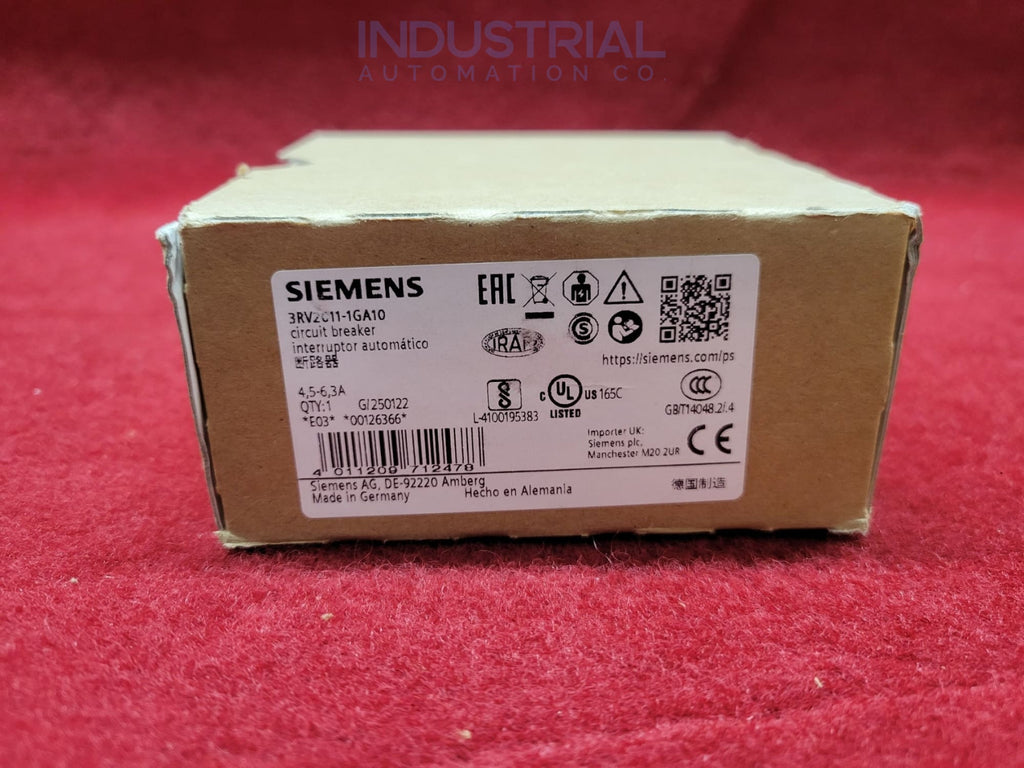 Siemens 3RV2011-1GA10 New