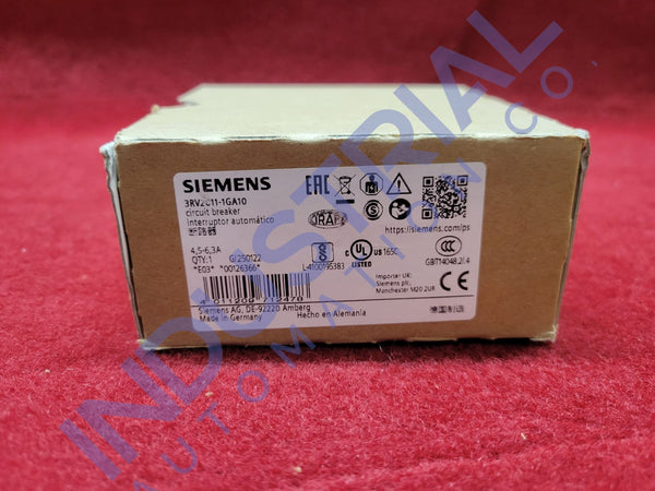 Siemens 3RV2011-1GA10 New