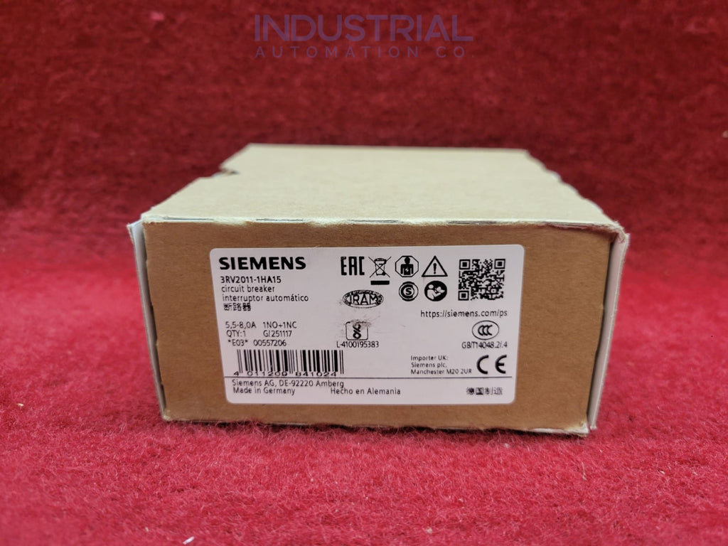 Siemens 3RV2011-1HA15 New