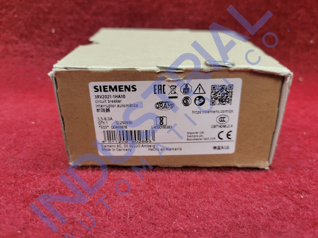Siemens 3RV2021-1HA10 New