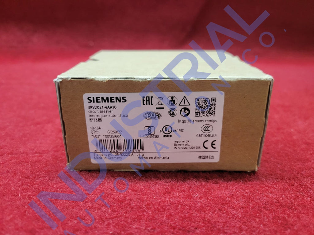 Siemens 3RV2021-4AA10 New