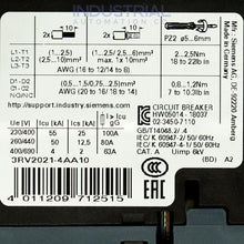Load image into Gallery viewer, Siemens 3RV2021-4AA10 New