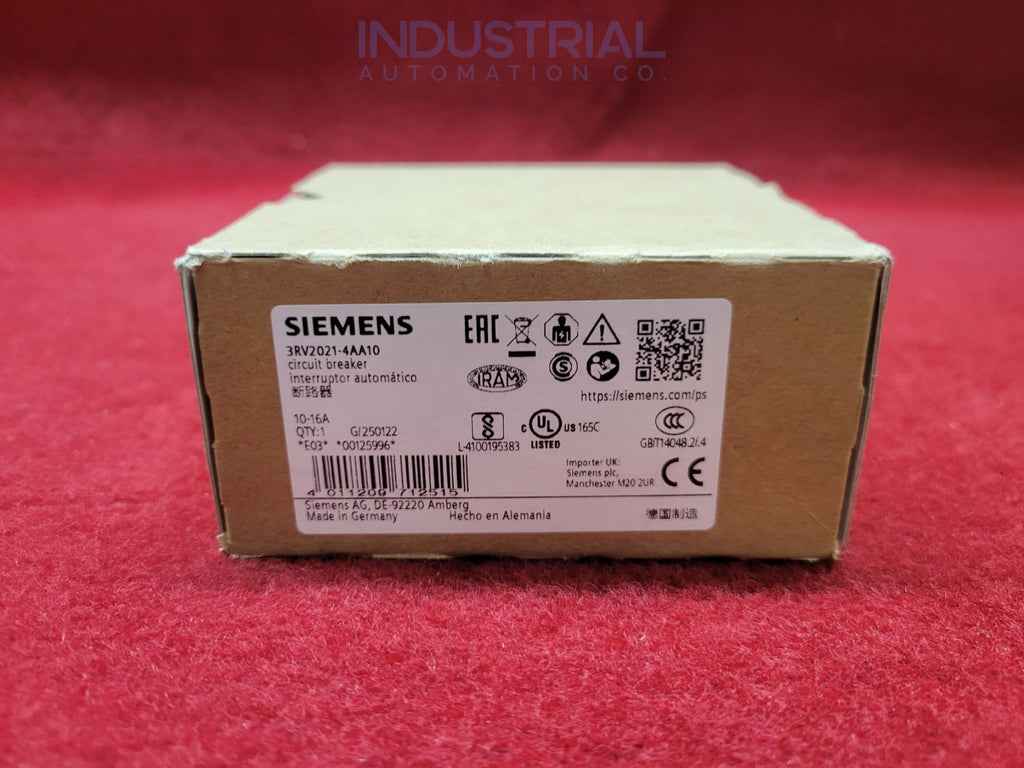 Siemens 3RV2021-4AA10 New