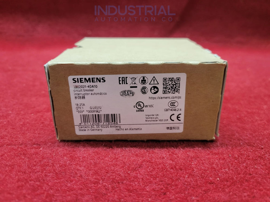 Siemens 3RV2021-4DA10 New