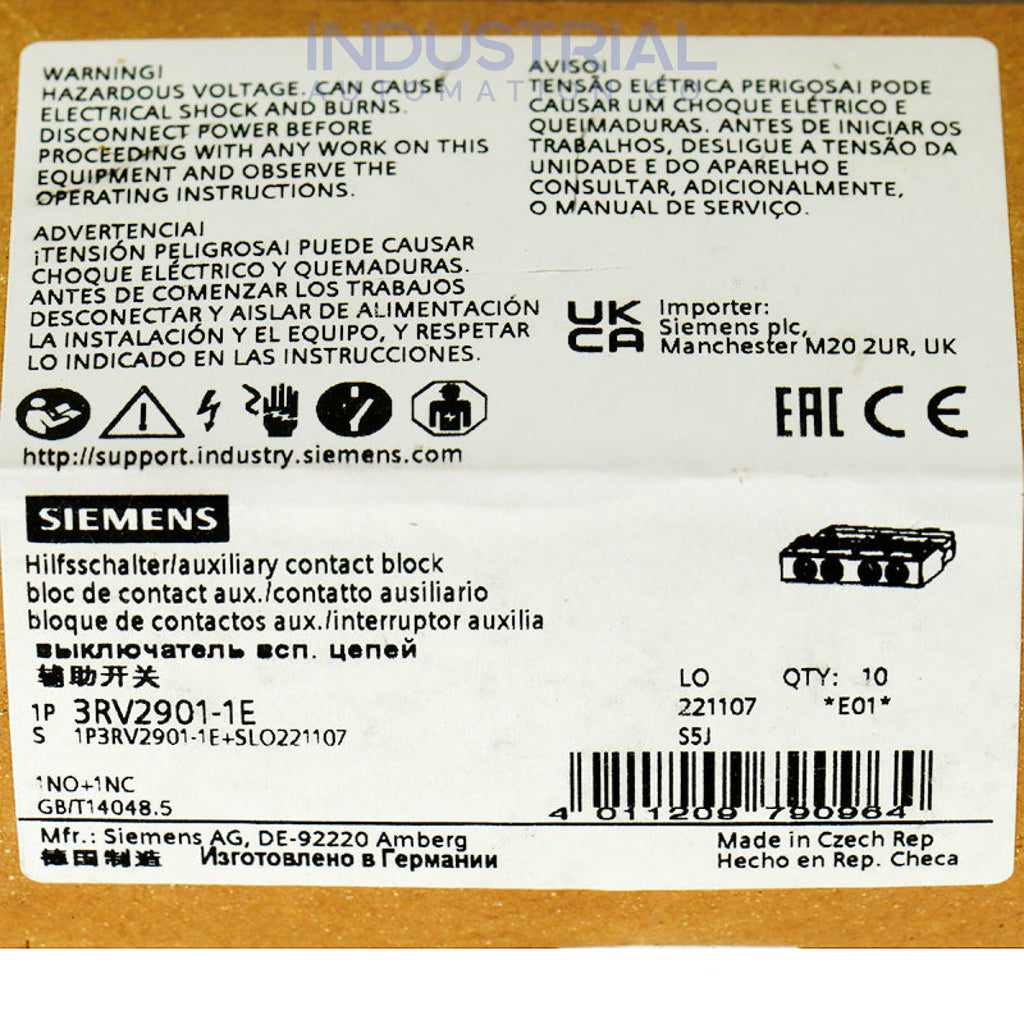 Siemens 3RV2901-1E New