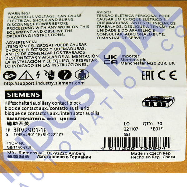 Siemens 3RV2901-1E New