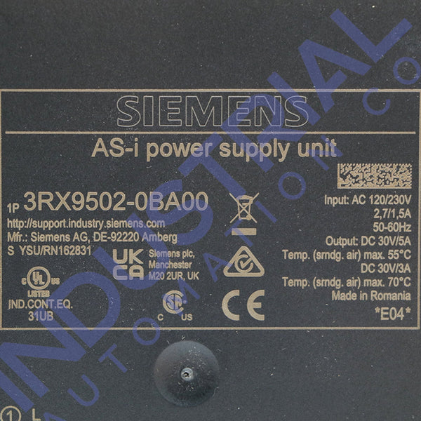 Siemens 3RX9502-0BA00 Industrial Automation