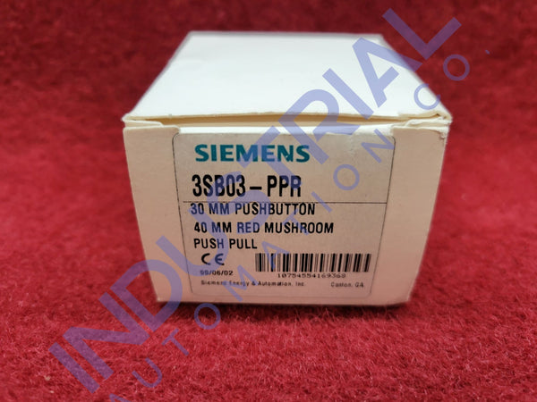 Siemens 3SB03-PPR New