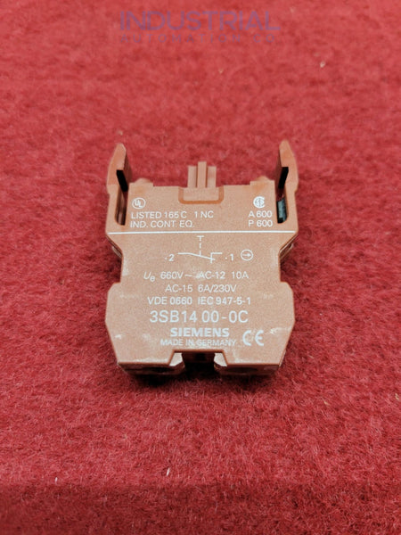 Siemens 3SB1400-0B New Open Box