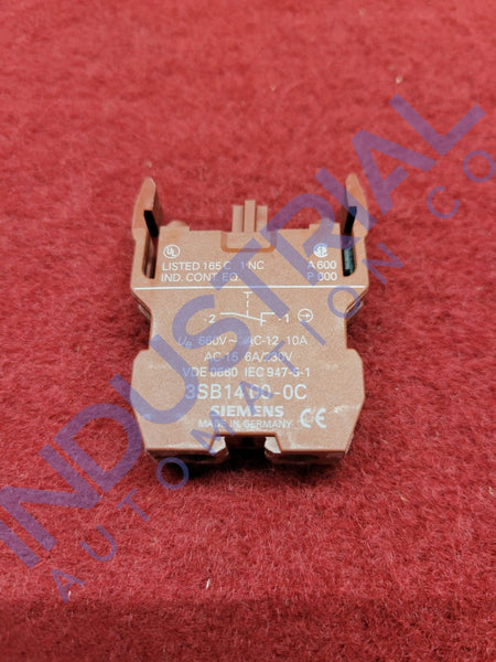 Siemens 3SB1400-0B New Open Box